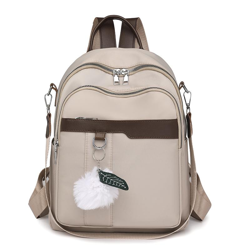 Женский контрастный цветной рюкзак, нейлоновая сумка через плечо, многофункциональный рюкзак