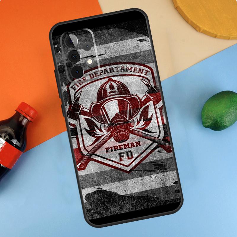 Пожарный Пожарная служба Пожарный Fundas Для Samsung Galaxy A54 A34 A14 A52 A32 A22 A12 A13 A23 A33 A53 A73 A51 A71 Чехол