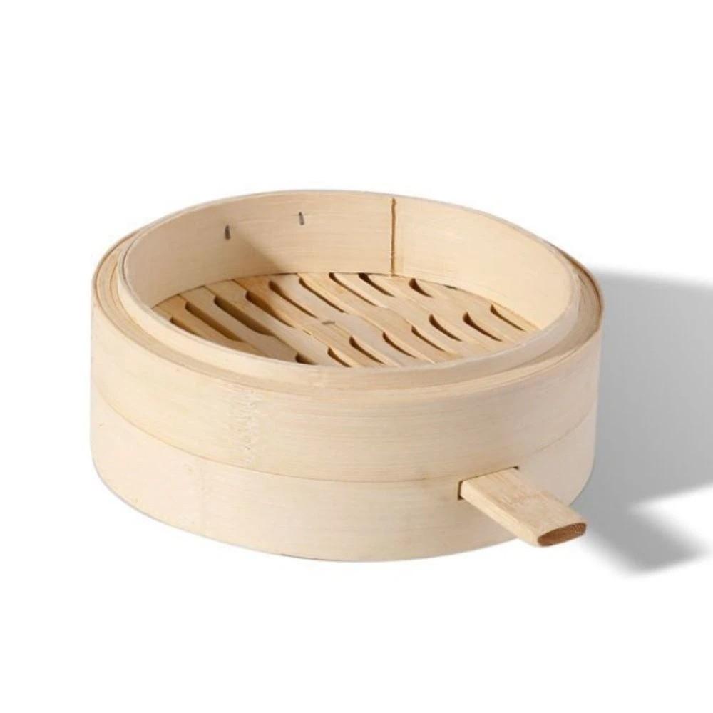 Anti-scalding Bamboo Steam Basket Round Steam Basket Household Stuffed Bun Steamer Restaurant