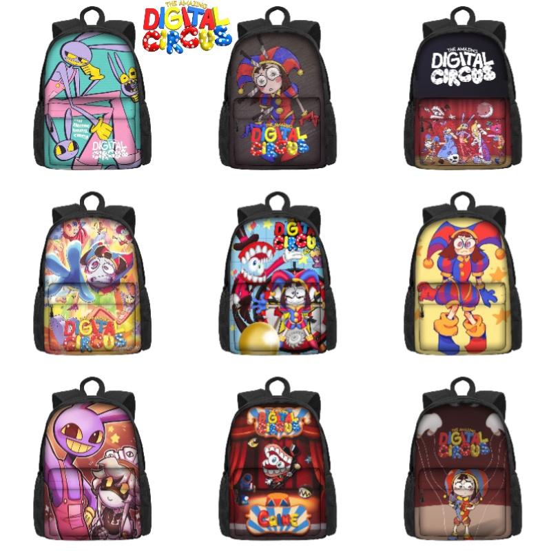 The Amazing Digital Circus School Bag For Boys And Girls Breathable And Durable 3rd-4th Grade Trendy And Cool Style Polyester Material