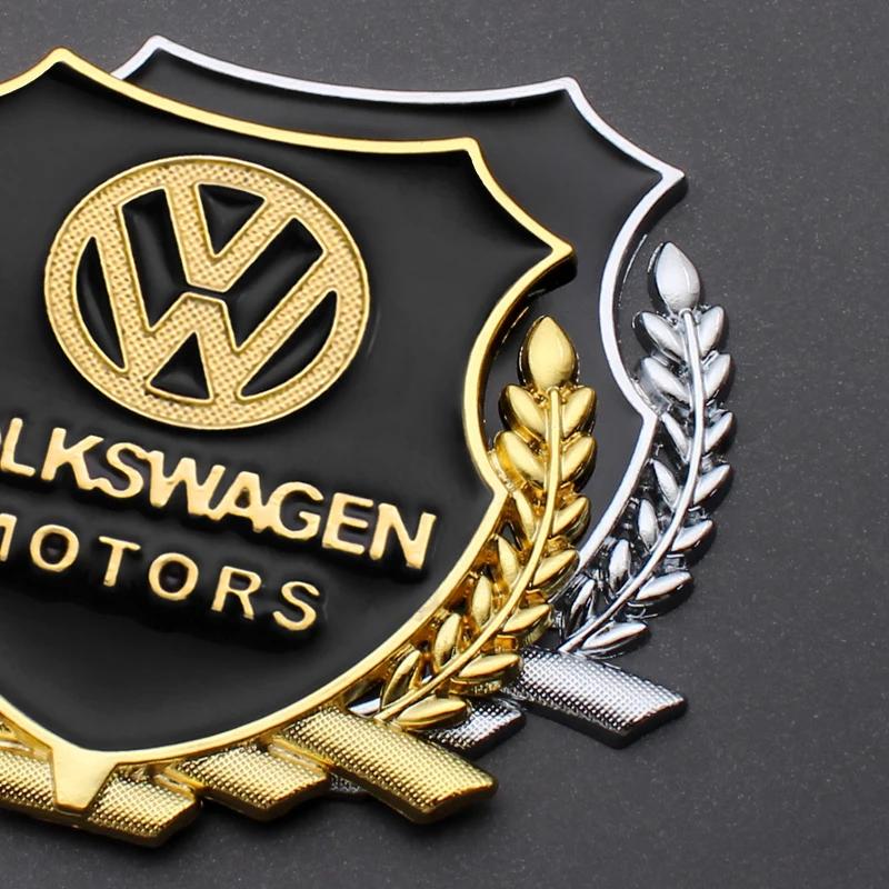 Для VOLKSWAGEN VW 2 шт. Автомобильный значок 3D Металлические колосья Наклейка на кузов Значок Автоаксессуары Для Volkswagen VW Rline R GTI Golf Pas