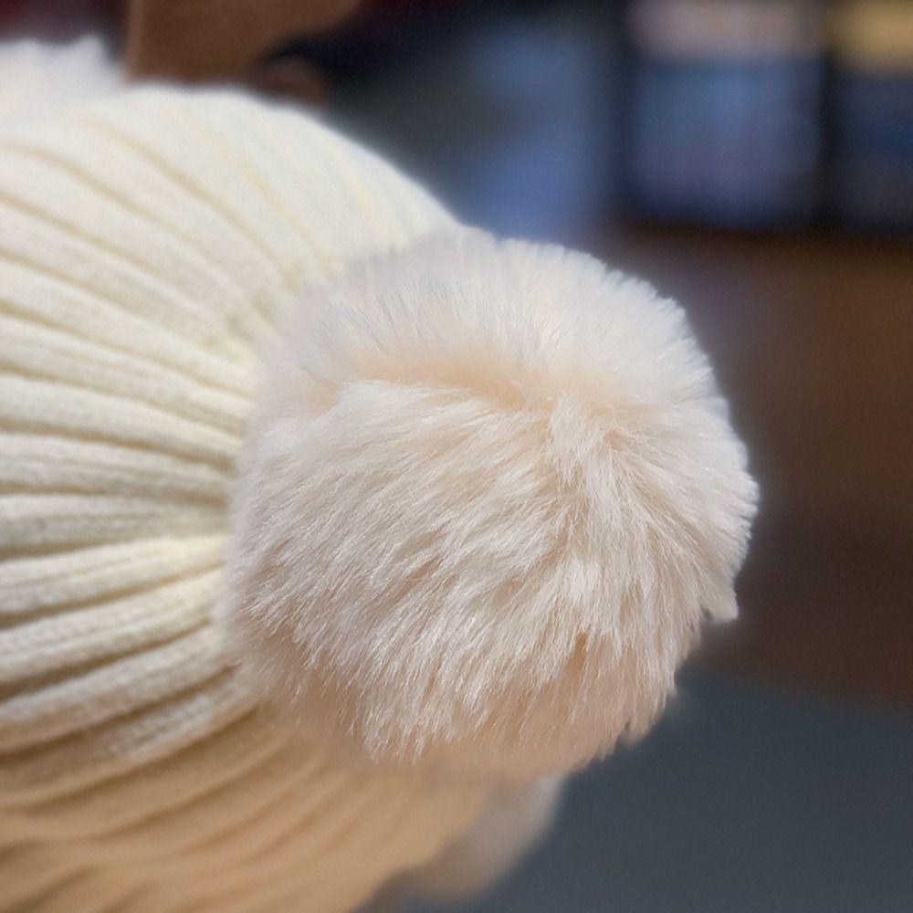 Beanie Hat Antlers Hat Skull Cap Winter Plush Hat Leisure Knit Beanie Children