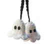 1 Pair Cartoon Ghost Pendant Crochet Car Mirror Hanging Accessories