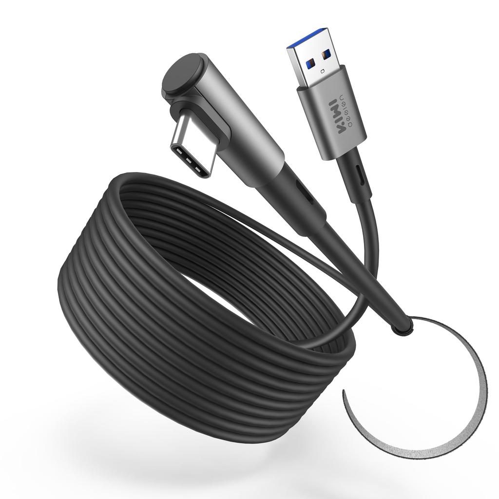 KIWI Design 3Meter Link Cable Accessories Compatible with Quest 4 Supports 5 Gbps Super Speed with USB Link Cable Oculus/Meta Quest3S/3 2/Pro/Pico 3.0