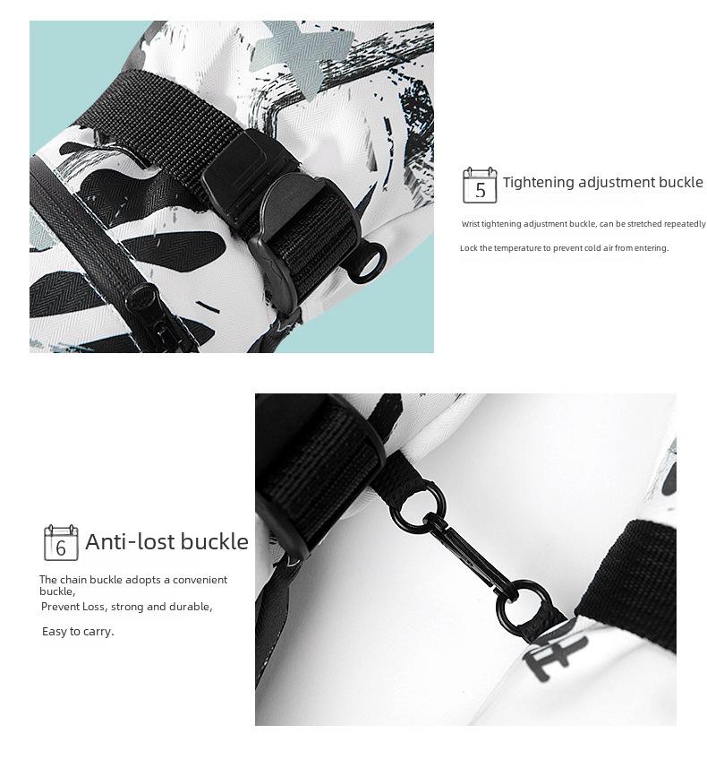 Unisex Winter Ski Gloves: Warm, Waterproof, Touchscreen-Compatible for Outdoor Activities