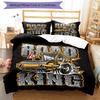 3pcs excavator Bedding Set Duvet Cover Closure Includes 1 Duvet Cover & 2 Pillowcases, Soft and Comfortable for All Seasons.