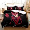 Модный мультяшный комплект постельного белья Hazbinel Комплект пододеяльника с наволочками Односпальная Полноразмерная Queen King Постельное белье Домашний текстиль