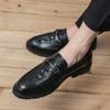 Модные высококачественные мужские туфли из натуральной кожи в стиле мягкого крокодила, черные коричневые мужские мокасины, модные брендовые мужские туфли на плоской подошве, удобные туфли для вождения