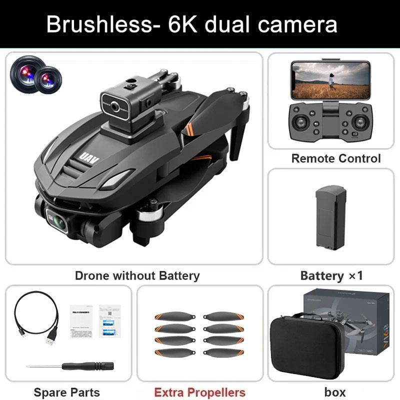 V168 Pro MAX GPS Дрон 8K Профессиональная Двойная HD Камера 5G WIFI FPV 360° Обход Препятствий Бесколлекторный Радиоуправляемый Квадрокоптер Дроны Игрушки