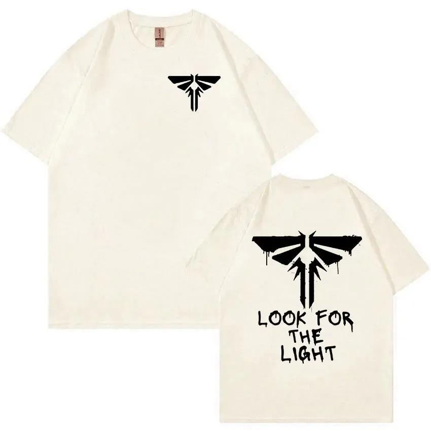 Футболка с рисунком «Одни из нас» Look for The Light Firefly, мужская мода, хлопковые футболки с коротким рукавом, одежда, футболка большого размера