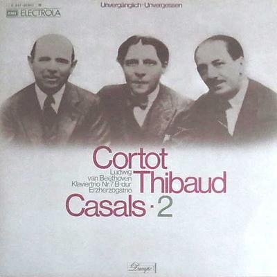 Грампластинка КОРТО - ТИБО - КАЗАЛЬС, ЛЮДВИГ V - Фортепианное трио №. 7 B-Dur Erzherzogst C04700857 EMI ELECTOLA Германия Классическая Б/У