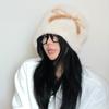 Printed Printing Beanies Warm Ear Protection Hat Casual Bow Jacquard Knitted Hat Winter