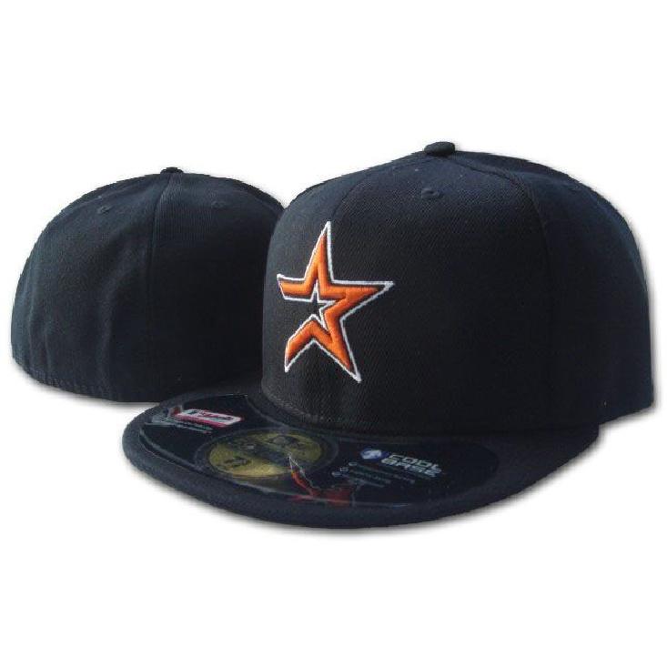Houston Astros closed-back sun protection hat, couple's sun hat, embroidered cap, full-coverage baseball cap