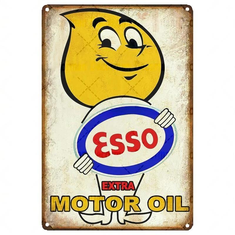 Mike86 ESSO Тигр PIN UP Винтажные Металлические Жестяные Таблички Мужская Пещера Магазин Масла Постеры Декорация LTA