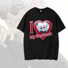Summer Men's Cotton T-Shirt I Love My Boyfriend Satoru Gojo T-Shirt Cartoon Graphic T-Shirt Extra Large Street Top