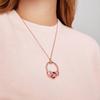 New 925 Sterling Silver & Rose Gold Color O Pendant Fit Original  Necklace DIY Charms Beads Jewelry Gift Hot
