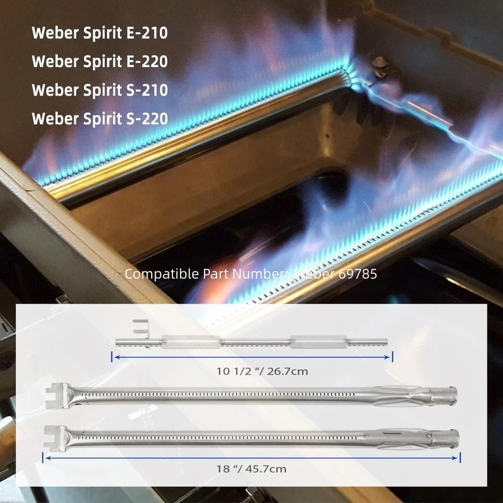 Газовая плита горелка SUS304 53*11*3см Нержавеющая сталь 304 Головка газовой горелки на пропане Для-WEBER ДЛЯ-SPIRIT Аксессуары для замены гриля