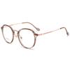 Brown Glasses, Plain Glasses, Frames, Retro Titanium Glasses Frames, With Glasses.