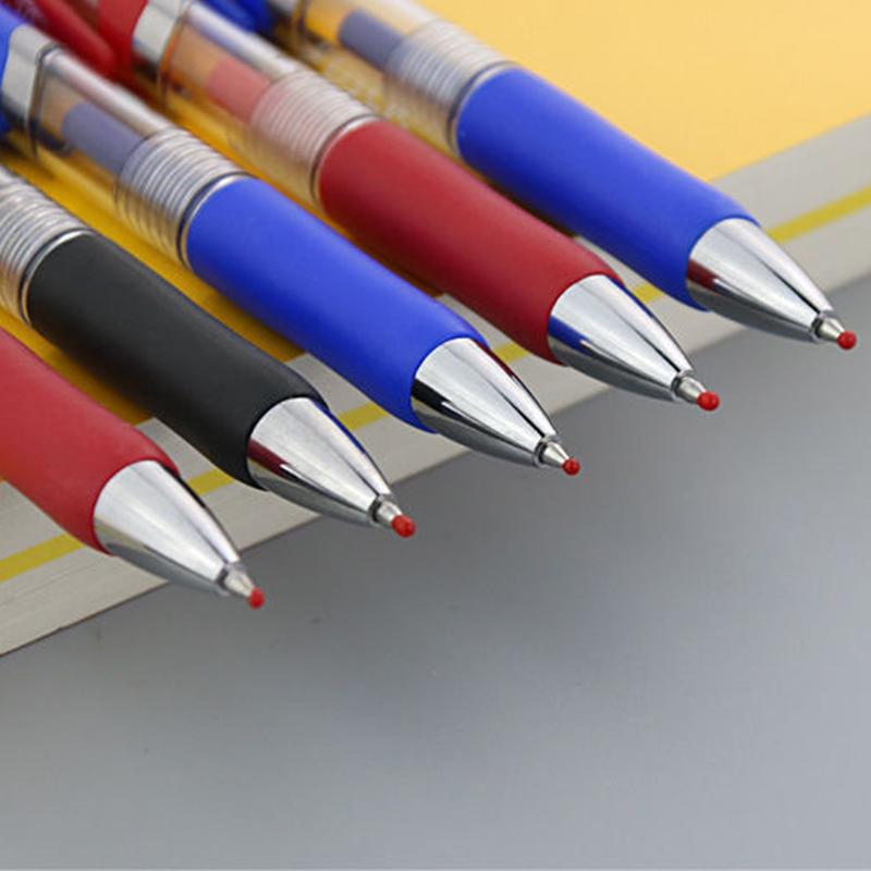 Выдвижные шариковые ручки премиум-класса с гелевыми чернилами, стержни для шариковых ручек, тонкие 0,5 мм, школьные и офисные канцелярские принадлежности, шариковая ручка, ручка для подписи