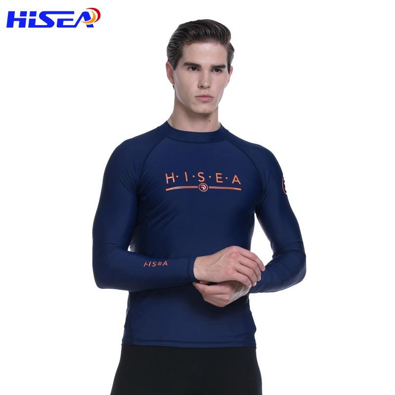 Mens Quick-Dry Rash Guard Long Sleeve UV Protection Swimwear Snorkeling Surfing Diving Lightweight Lycra Separates