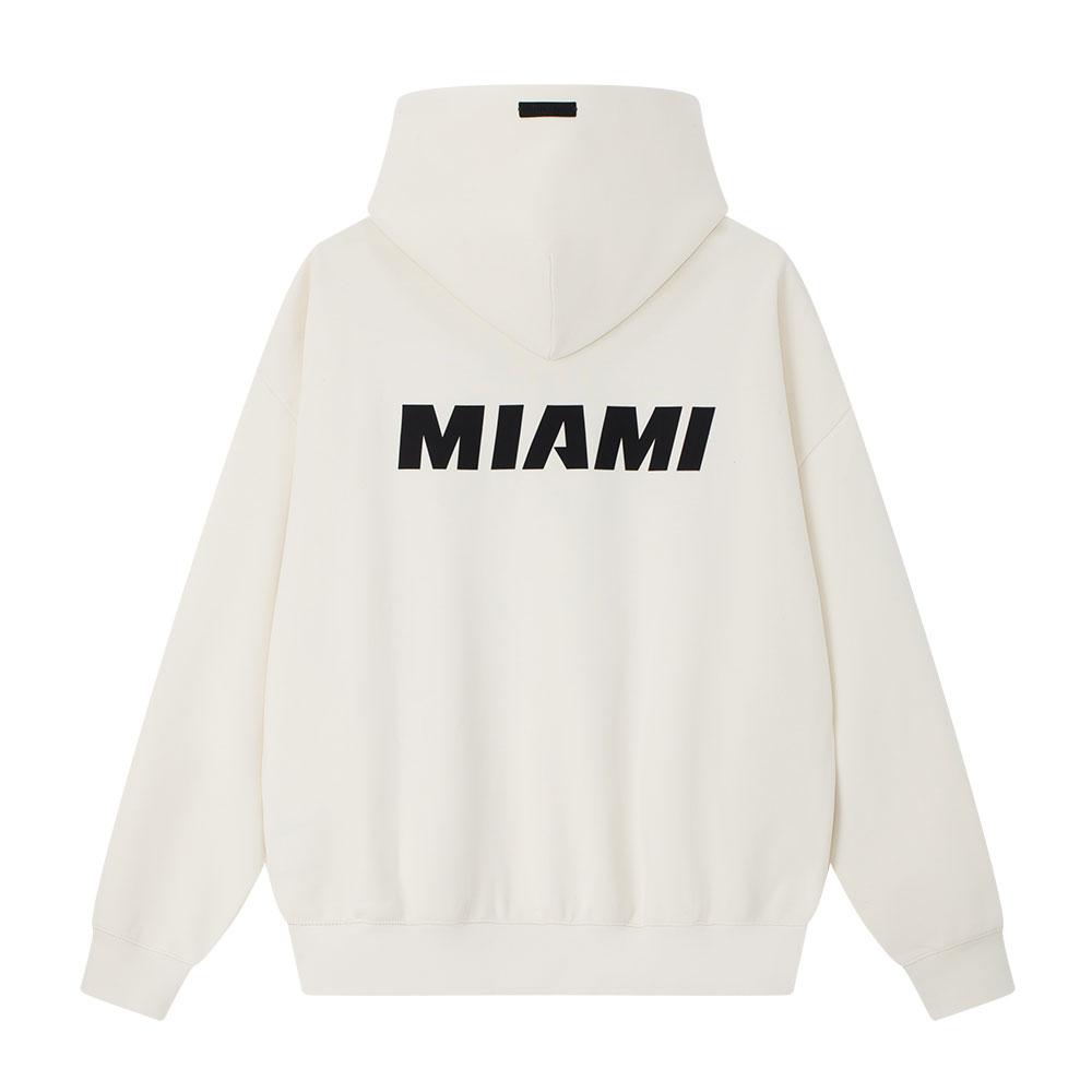 Fear of God Essentials Теплый спортивный худи кремово-белый мужские топы 192NB256412F