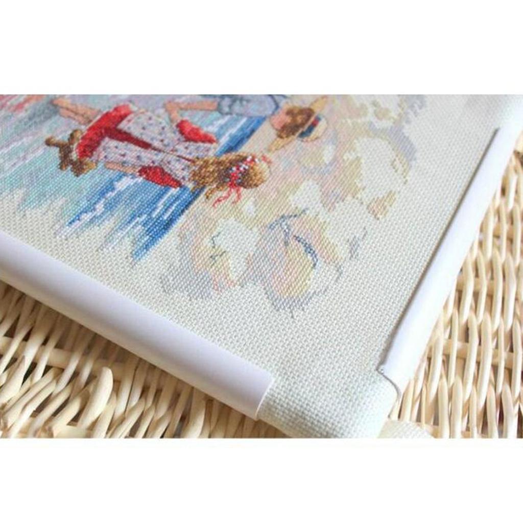 Прямоугольный пластиковый зажим, пяльцы для вышивания, подставка-держатель, удобные в эксплуатации принадлежности для вышивки крестом 30x25x20 см