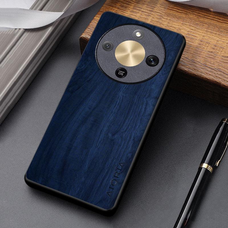 for Honor Magic 8 7 6 5 Lite Pro Case capa funda new fashion wooden pattern pu leather cover for magic8 lite case coque