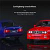 AAAOO1 1:24 1988 BMW M3 E30 Alloy Sports Car Model Diecasts Metal Classic Car Vehicles Model Simulation Sound and Light Kids Toys Gifts