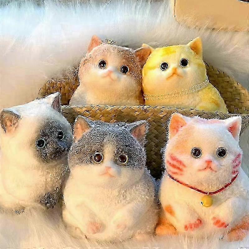 Новый Таба Милый Пухлый Кот Рыжий Кот Плюшевый Мягкий Липкий Девочка Дети Подарок на День Рождения Непоседа Сквиши Игрушка Украшения для Питомцев Подарки