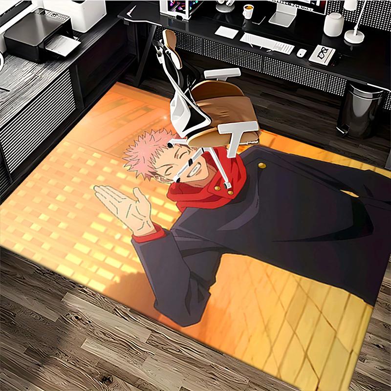 1 шт. Аниме Мультяшный Дизайн Jujutsu Kaisen Сатору Годжо Коврик для Офисного Кресла Нескользящий Ковер Подходит для Домашнего Декора Гостиной Спальни Игровой Комнаты Сезонный Gi