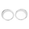 Bumper Fog Light Trim Bezel Glossy Plating Surface Front Driving Light Corner End Cover Ring