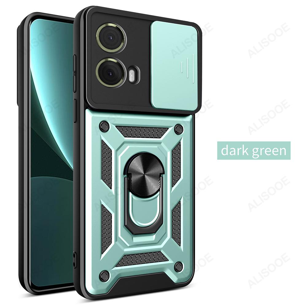 Чехол Armor Funda для Motorola G85, защитный чехол с выдвижным объективом и кольцом для камеры, защитная задняя крышка для Motorola moto S50 Neo G85 G84 Capa