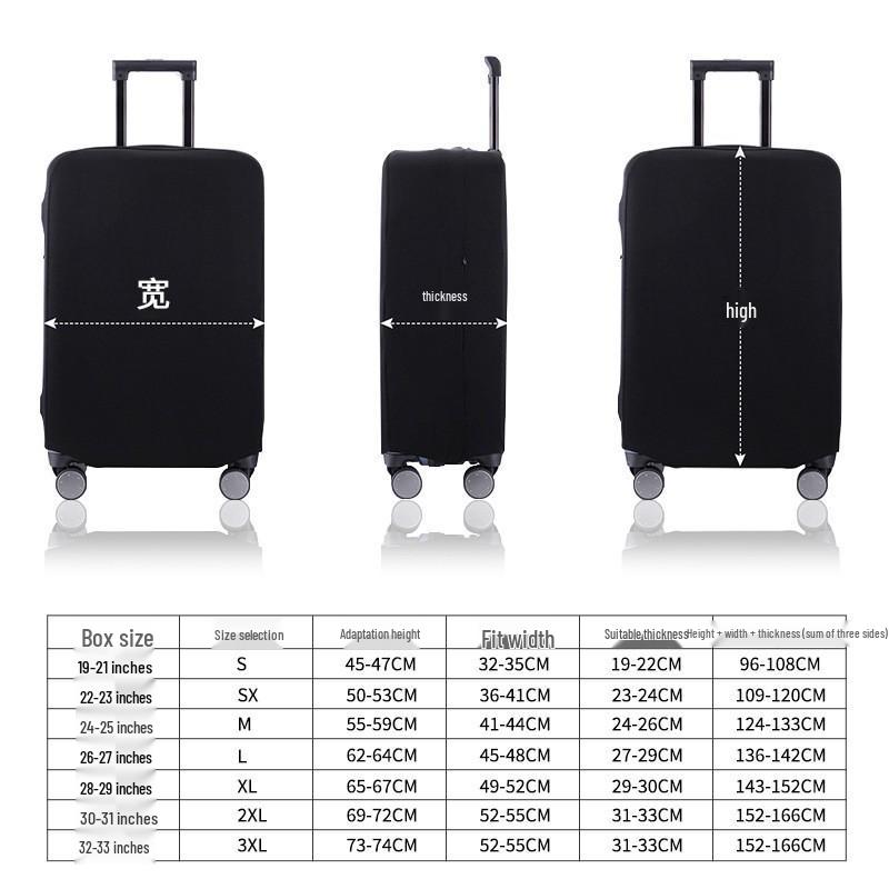 Elastic, Wear-Resistant Luggage Cover for Suitcases - Durable, Protective & Dust-Resistant.