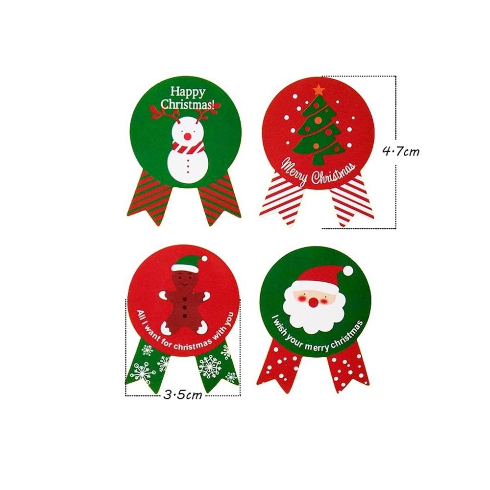 80 шт./компл. Рождественская этикетка, бумажная наклейка, упаковка, запечатывающая наклейки для упаковки печенья, конфет, орехов