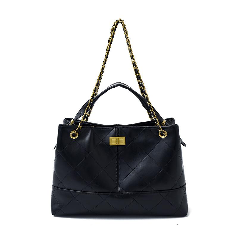 Популярная сумка-ведро женская осень-зима 2025 новая высококлассная сумка на цепочке с бриллиантами модная универсальная на плечо/кроссбоди