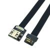 Плоский кабель FPV Micro HDMI (папа) - HDMI (мама) с углом 90 градусов вниз для FPV мультикоптера HDTV аэрофотосъемки (50см)