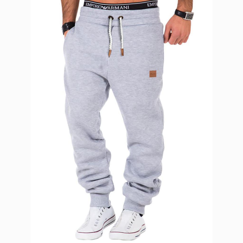 Spring Men's Casual Lace-Up Sports Pants