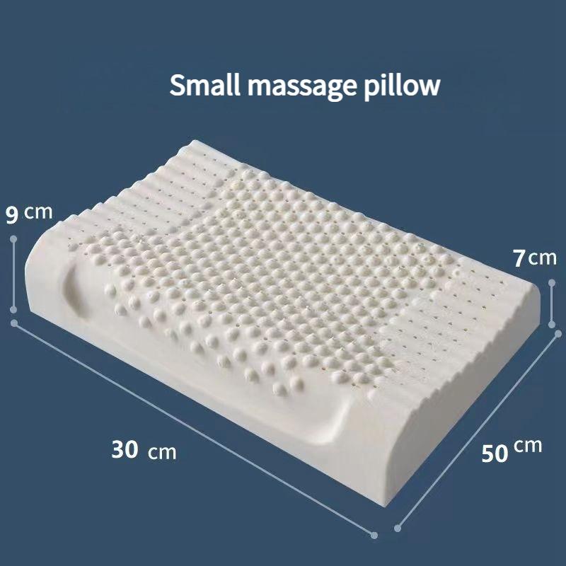 3D Выпуклая Подушка из Латекса с Массажем Частицами, Защита Шейного Отдела Позвоночника и Помощь во Сне, Наполнитель Подушки с Высокой Упругостью, Не Деформирующийся Подголовник, Сухая и Дышащая