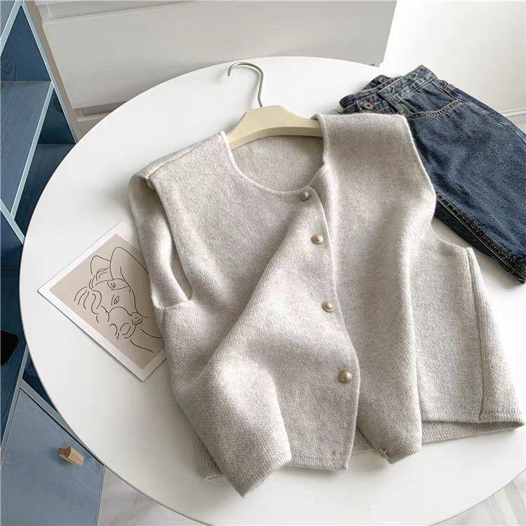 Olive Green Women's Slimming Knit Sweater - Autumn/Winter Half-High Neck Base Layer