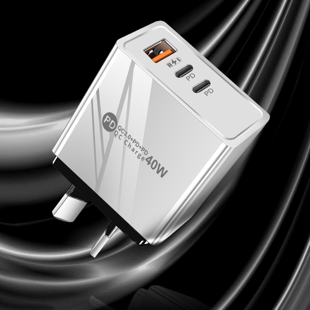 Universal Charger for US, EU, UK Standards - Original 1U+2PD Power Adapter