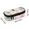 Pencil Bag Easy Open Zipper Multi Compartment 300D Polyester with Mesh Pocket Removable Divider and Pen Slots for School and Study