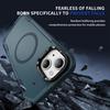 For iPhone 14/13 Case Compatible with MagSafe Lens Frame Kickstand TPU + PC Shockproof Phone Cover