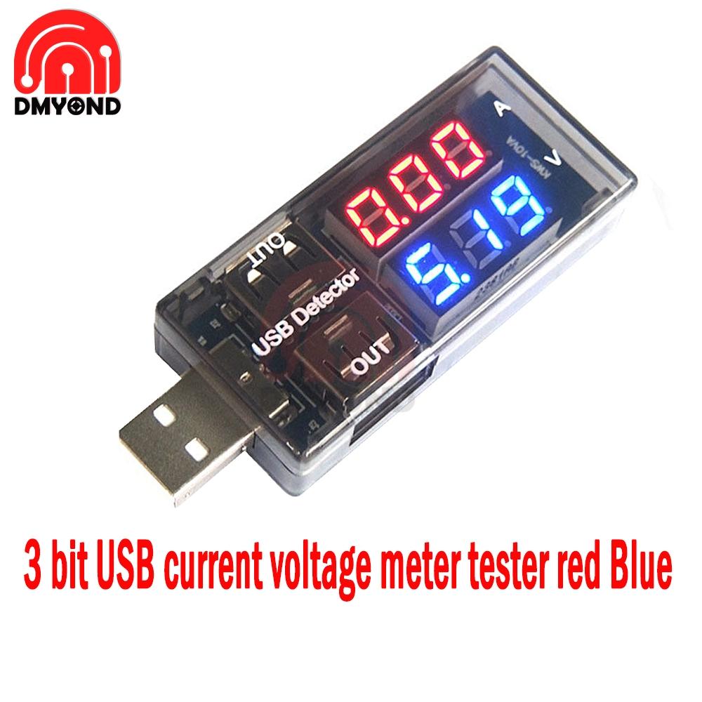 6 in 1 USB Tester Digital Voltmeter Ammeter LCD Current Voltage Charger Capacity Tester Detector Power Bank Wattmeter Indicator