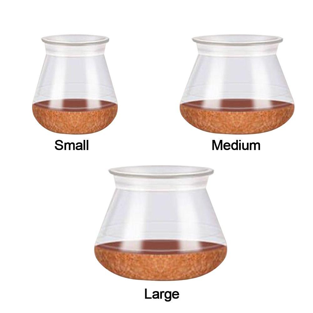 Новые силиконовые чехлы на ножки стульев, прозрачные нескользящие чехлы на ножки мебели, снижающие уровень шума, чехлы для ног диванов и столов, защитный силиконовый чехол для пола