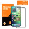 AMORUS For iPhone 14 Pro Max 6.7 Inch HD Clear Silk Printing Tempered Glass Film,Full Glue Full Size Secondary Strengthening Screen Protector