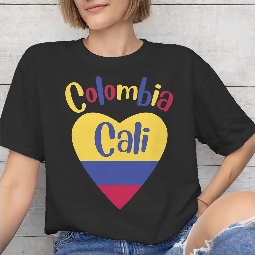 Colombia Flag Merch Unisex T Shirt Cotton Tee Graphic Print Tshirt Clothes