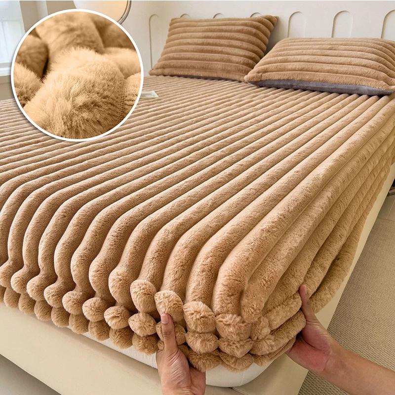 Зимний теплый бархатный матрас, простыня, мягкая простыня для студенческого общежития, толстая простыня на резинке, защитный чехол для матраса, мягкое покрывало