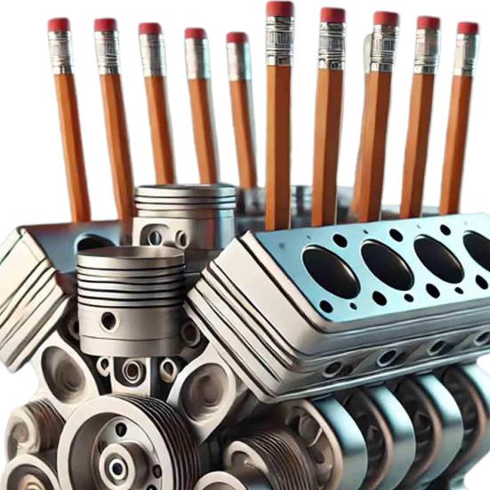 Yousheng V8 держатель для ручки автомобильного двигателя смоляной автомобильный двигатель канцелярские принадлежности органайзер для карандашей контейнер украшение для домашнего офиса настольное украшение