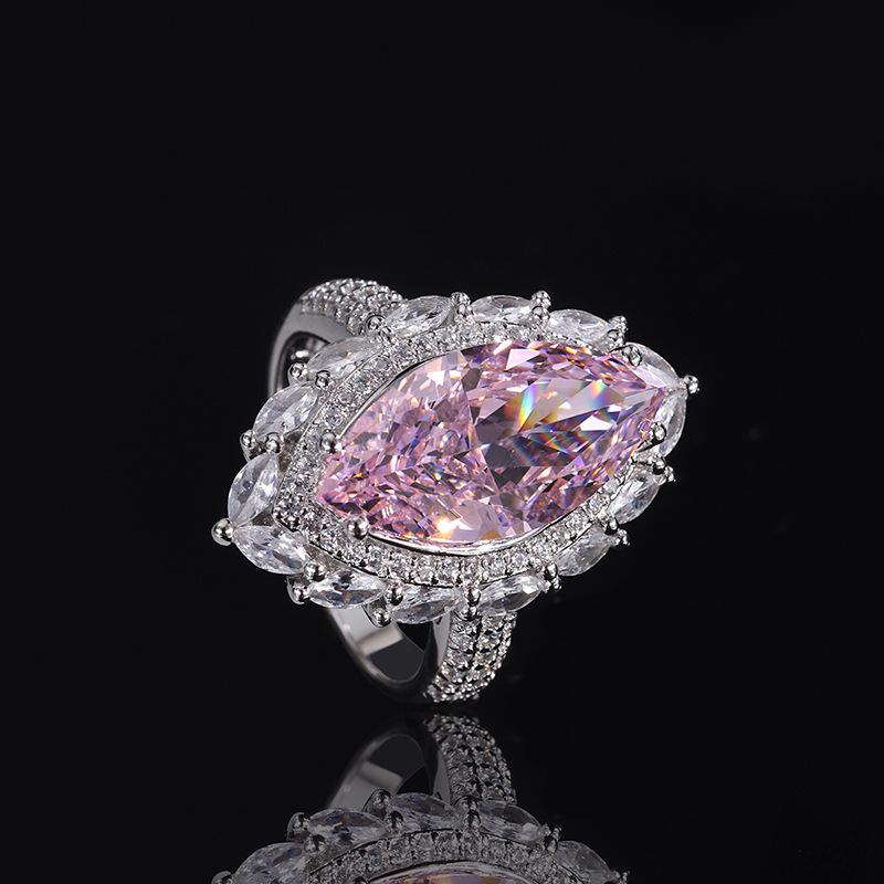 Gica Gema 925 Silver Jewelry Personalized High Grade Ring For Women Charm Wedding Engagement Fine Delicate Jewelry