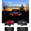 YMT Pre-Runner LED Grille Light Bar Kit for 2007-2018 Jeep Wrangler JK 2-Door/Unlimited 4-Door (JK), Plug & Play Waterproof